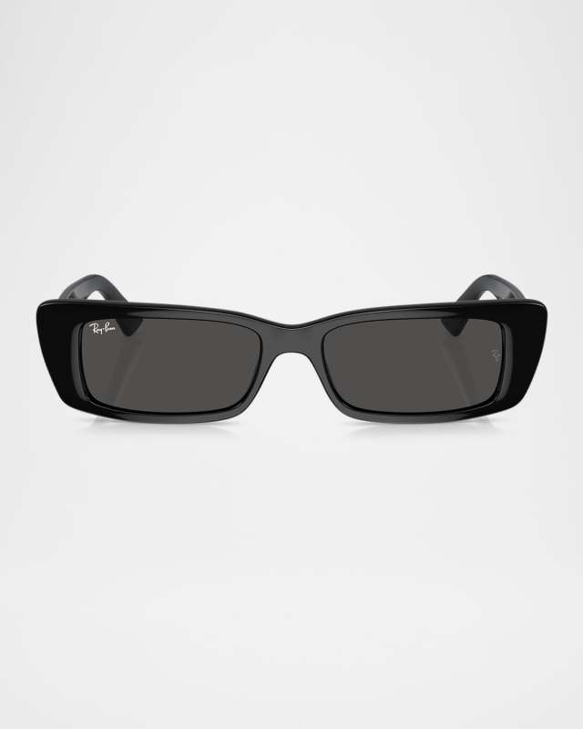 Plastic Rectangular Sunglasses, 54MM